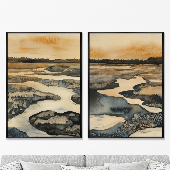 Композиция из двух репродукций картин на холсте Spring 75X105 / 75X105 CM 8