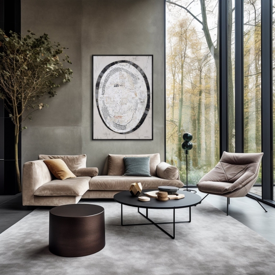 Репродукция картины на холсте A Balloonist in a Hot Air Balloon 75X105 CM 2