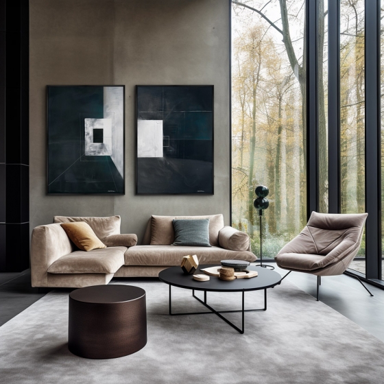 Композиция из двух репродукций картин на холсте Getting Out of Your Comfort Zone 75X105 / 75X105 CM 4