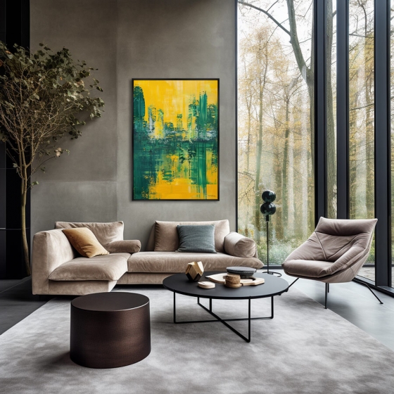 Репродукция картины на холсте A City in the Color of a Sultry Day 75X105 CM 2