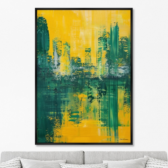 Репродукция картины на холсте A City in the Color of a Sultry Day 75X105 CM 6