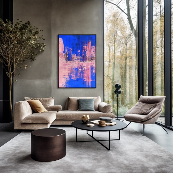 Репродукция картины на холсте A city in the Color of Night 75X105 CM 2