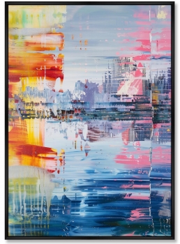 Репродукция картины на холсте A City on a Mirror-Like Surface of Waters 75X105 CM
