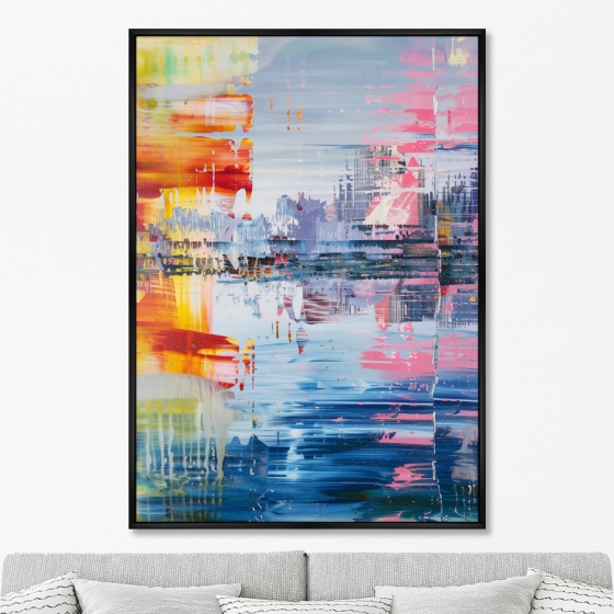 Репродукция картины на холсте A City on a Mirror-Like Surface of Waters 75X105 CM 6