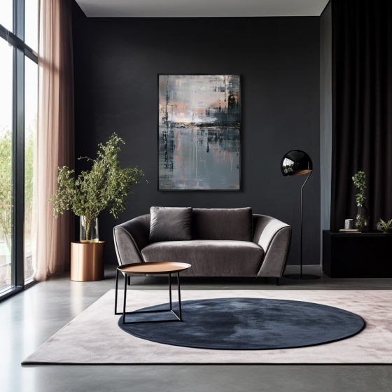 Репродукция картины на холсте Hail on the Water 75X105 CM 2