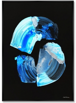 Композиция из двух репродукций картин на холсте The Frozen Glow of the Sculptor Constellation 75X105 / 75X105 CM