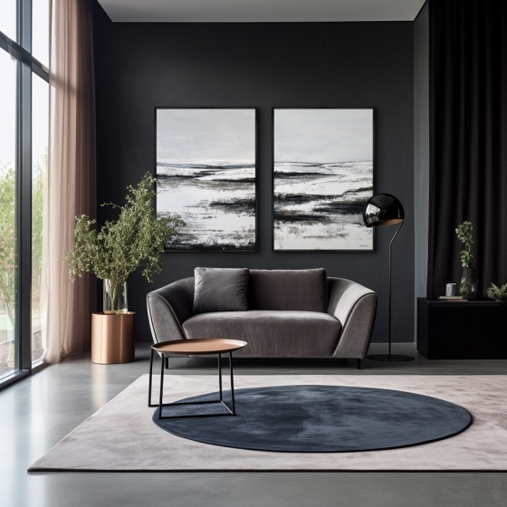 Композиция из двух репродукций картин на холсте Winter 75X105 / 75X105 CM 4