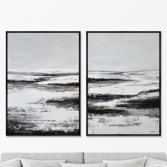 Композиция из двух репродукций картин на холсте Winter 75X105 / 75X105 CM 8