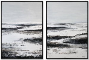 Композиция из двух репродукций картин на холсте Winter 75X105 / 75X105 CM