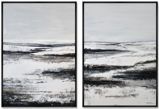 Композиция из двух репродукций картин на холсте Winter 75X105 / 75X105 CM 1