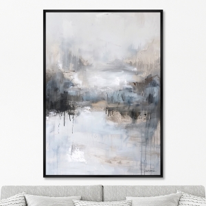 Репродукция картины на холсте Зимний пейзаж, No 1, 2025г.