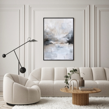 Репродукция картины на холсте Winter Landscape 75X105 CM