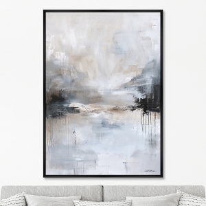 Репродукция картины на холсте Зимний пейзаж, No 2, 2025г.