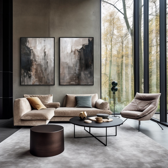 Композиция из двух репродукций картин на холсте Towards Enlightenment 75X105 / 75X105 CM 4