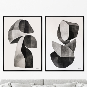 Набор из 2-х репродукций картин на холсте Каменный цветок, 2025г.