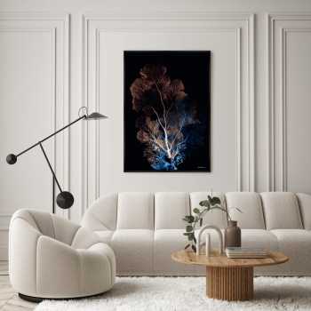 Репродукция картины на холсте  Coral Symphony in the Color of Night 75X105 CM