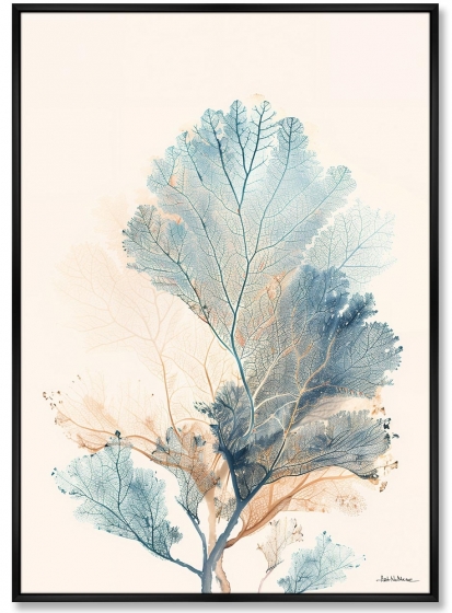 Композиция из двух репродукций картин на холсте Coral Symphony 75X105 / 75X105 CM 3