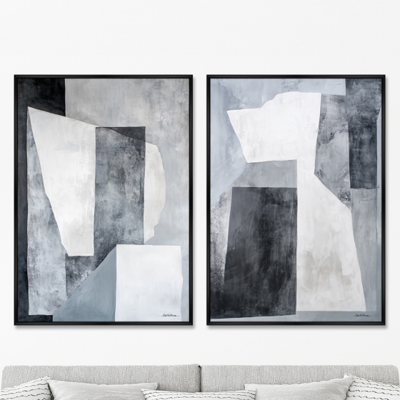 Композиция из двух репродукций картин на холсте Ice Chess 75X105 / 75X105 CM 8