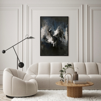 Постер на холсте Forest at Night Under the Moon 75X105 CM