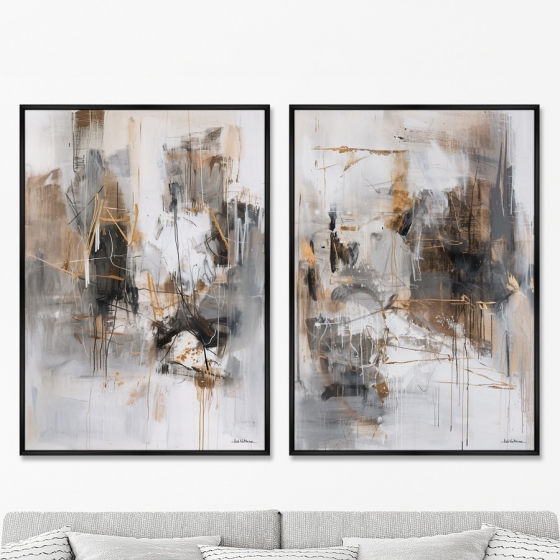 Композиция из двух репродукций картин на холсте Summer in the City 75X105 / 75X105 CM 8