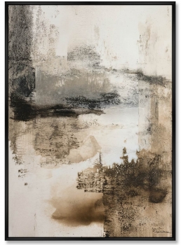 Композиция из двух репродукций картин на холсте Above the Giant Cliff 75X105 / 75X105 CM