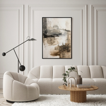 Репродукция картины на холсте Above the Giant Cliff 75X105 CM