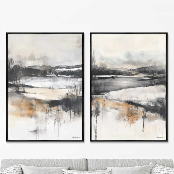 Композиция из двух репродукций картин на холсте Waiting for Spring 75X105 / 75X105 CM 8