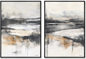 Композиция из двух репродукций картин на холсте Waiting for Spring 75X105 / 75X105 CM