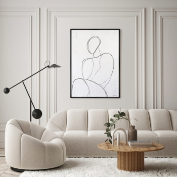Репродукция картины на холсте Graceful Lines 75X105 CM