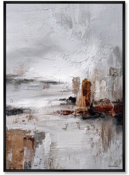 Композиция из двух репродукций картин на холсте Low Tide 75X105 / 75X105 CM 3