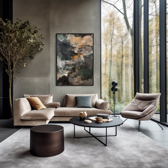 Репродукция картины на холсте Foothills After a Thunderstorm 75X105 CM 2