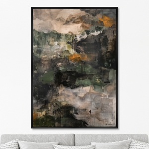 Репродукция картины на холсте Предгорье после грозы, No 2, 2025г.