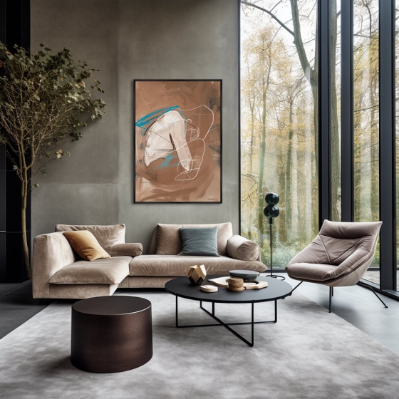 Репродукция картины на холсте The Birth of the Form Angel 75X105 CM 2