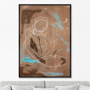 Репродукция картины на холсте Рождение формы No 2, Женщина-загадка, 2025г.