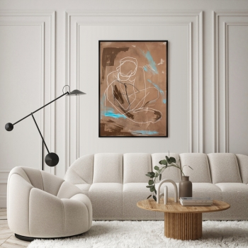 Репродукция картины на холсте The Birth of the Mystery Woman Form 75X105 CM