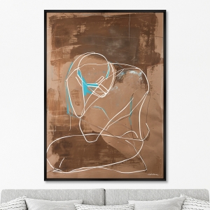 Репродукция картины на холсте Рождение формы No 3, Мыслитель, 2025г.