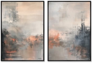 Композиция из двух репродукций картин на холсте A Tart Sunset 75X105 / 75X105 CM