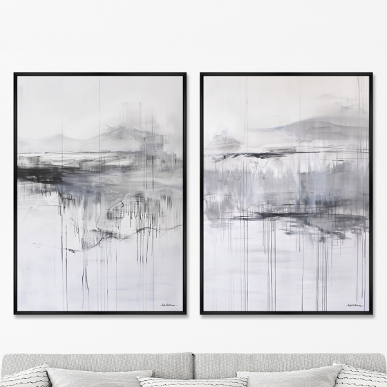 Композиция из двух репродукций картин на холсте Khibiny 75X105 / 75X105 CM 8