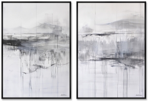 Композиция из двух репродукций картин на холсте Khibiny 75X105 / 75X105 CM