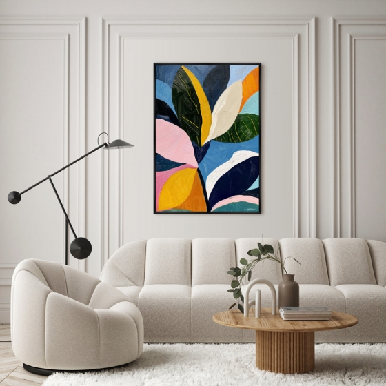 Репродукция картины на холсте Цветы, 2025г. 3