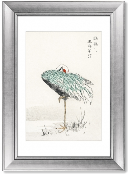 Набор из двух постеров в раме White-Naped Cranes 51X71 / 51X71 CM 4