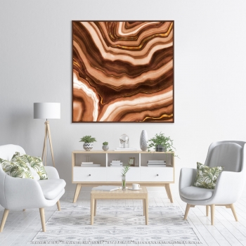 Репродукция на холсте Agate Ambra Gold 105X105 CM