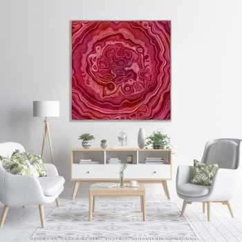 Репродукция на холсте Red agate 105X105 CM
