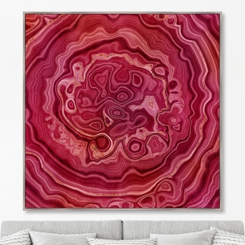 Репродукция на холсте Red agate 105X105 CM