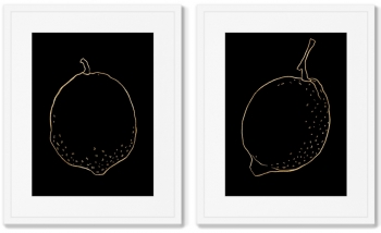Диптих Fruit in the night 42X52 / 42X52 CM