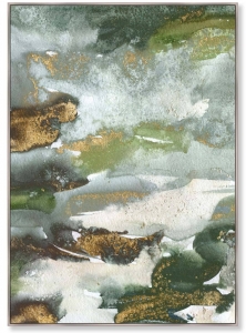 Репродукция на холсте River from a birds-eye view 105X145 CM