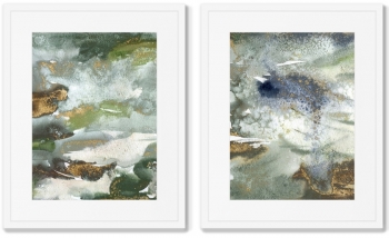 Диптих Storm over the river 42X52 / 42X52 CM