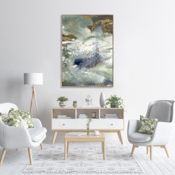 Репродукция на холсте The rain is falling 75X105 CM