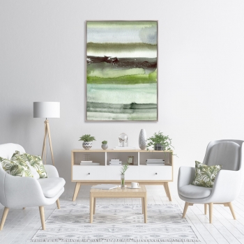 Репродукция на холсте Two lonely boats 75X105 CM
