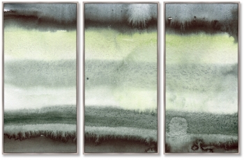 Триптих на холсте Rolling waves over the black sand 52X105 / 52X105 / 52X105 CM